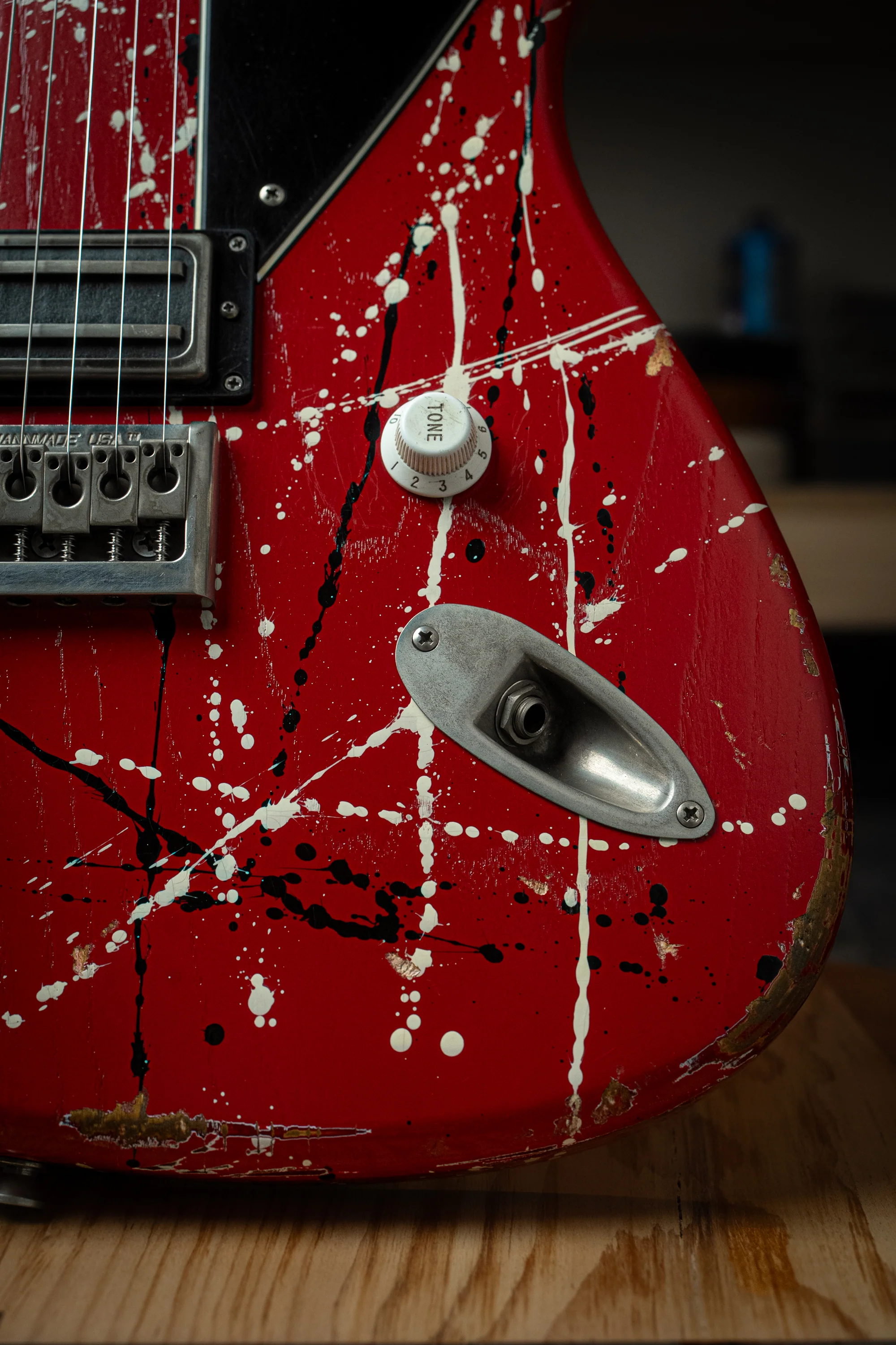 Signature IDRIS H1 - Red/Black/White Splatter | NAMM 26 - Image 5
